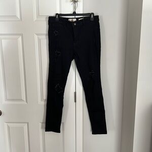 Hollister High Rise Super Skinny Black Jeans